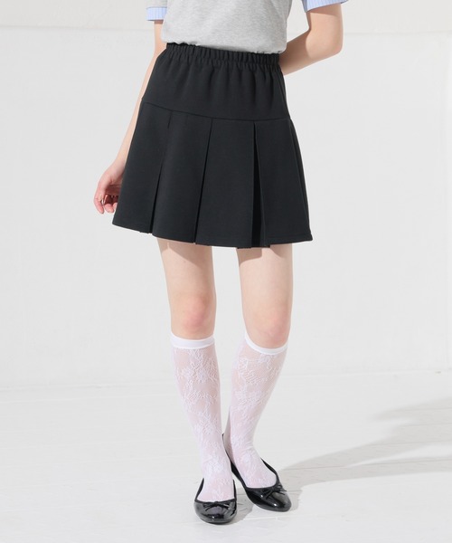 Honeys(ハニーズ)の「裏地パンツ付ミニスカート(スカート・キッズ・杢グレー/ブラック/ピンク・150cm/L/M/S)」の6枚目の写真