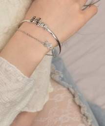 VIBGYOR Women | 【float】バタフライ 2連 ハーフチェーン ブレスレット(バングル/リストバンド)