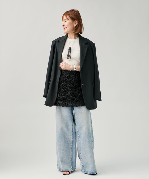 VERMEIL par iena（ヴェルメイユパーイエナ）の「PETAL スカート MINI（スカート・レディース・ブラック・FREE）」の2枚目の写真