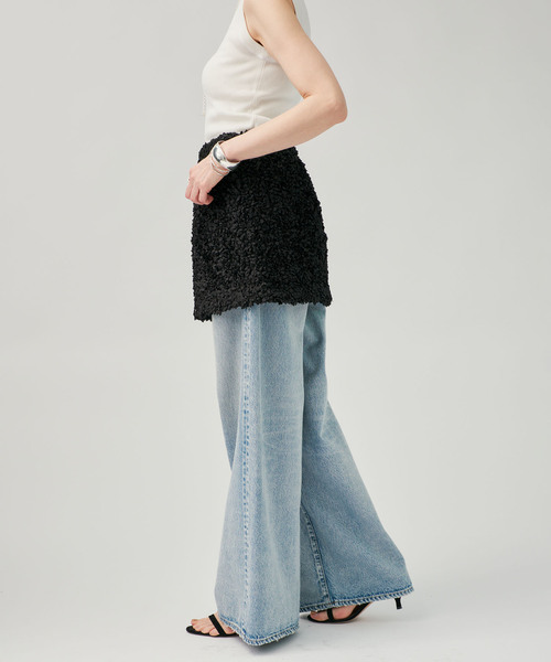 VERMEIL par iena（ヴェルメイユパーイエナ）の「PETAL スカート MINI（スカート・レディース・ブラック・FREE）」の4枚目の写真