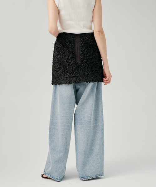 VERMEIL par iena（ヴェルメイユパーイエナ）の「PETAL スカート MINI（スカート・レディース・ブラック・FREE）」の5枚目の写真