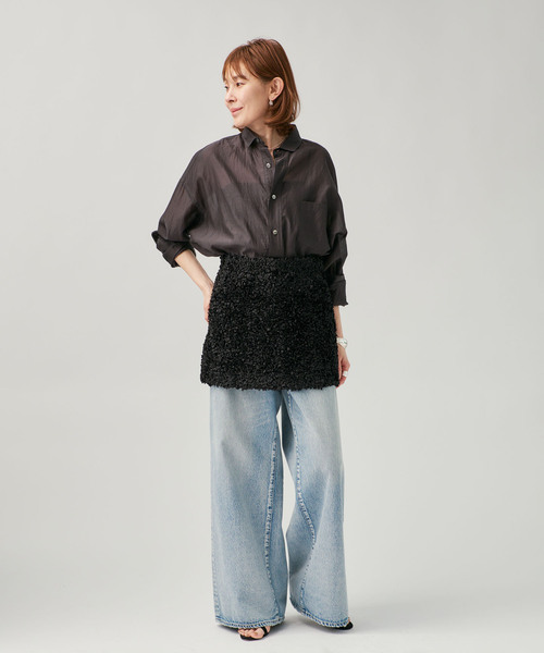 VERMEIL par iena（ヴェルメイユパーイエナ）の「PETAL スカート MINI（スカート・レディース・ブラック・FREE）」の7枚目の写真