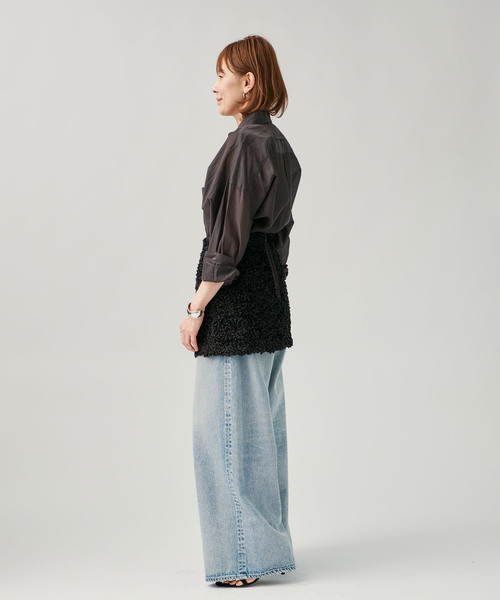 VERMEIL par iena（ヴェルメイユパーイエナ）の「PETAL スカート MINI（スカート・レディース・ブラック・FREE）」の8枚目の写真