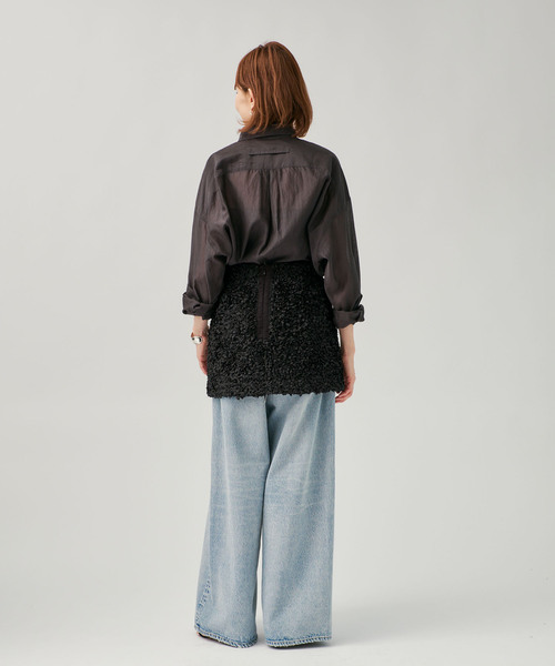 VERMEIL par iena（ヴェルメイユパーイエナ）の「PETAL スカート MINI（スカート・レディース・ブラック・FREE）」の9枚目の写真