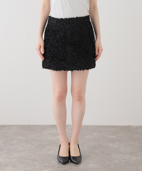 VERMEIL par iena（ヴェルメイユパーイエナ）の「PETAL スカート MINI（スカート・レディース・ブラック・FREE）」の10枚目の写真