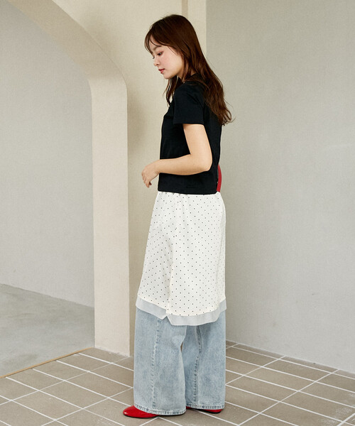 MARY QUANT（マリークワント）の「MARY QUANT × PUBLUX/マリークワント ワンポイント 刺繍 ロゴTシャツ　限定展開（Tシャツ/カットソー・レディース・ブラウン/レッド/オフホワイト/チャコールグレー/ネイビー/ブラック/その他・ﾌﾘ-）」の16枚目の写真