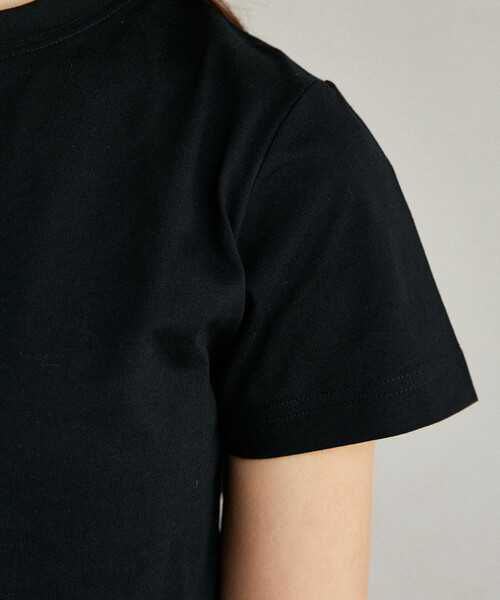 MARY QUANT × PUBLUX/マリークワント ワンポイント 刺繍 ロゴTシャツ