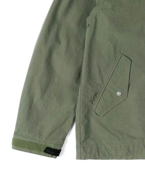 NANGA(ナンガ)の「NANGA×DUFFER DRY COTTON FIELD PARKA:ナンガ別注 セットアップ対応 ドライコットン フィールドパーカー(マウンテンパーカー・メンズ・ブラック/カーキ/ベージュ・MEDIUM/LARGE)」の18枚目の写真
