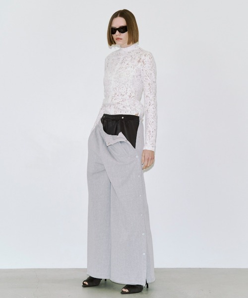 JOSE MOON（ジョゼムーン）の「GATHERED OPEN TOE BOOTS/ギャザーオープントゥブーツ（ブーツ・レディース・ブラック・37/39/35）」の4枚目の写真