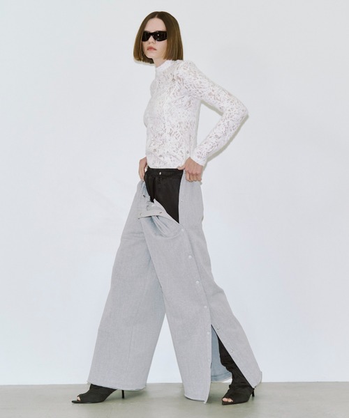 JOSE MOON（ジョゼムーン）の「GATHERED OPEN TOE BOOTS/ギャザーオープントゥブーツ（ブーツ・レディース・ブラック・37/39/35）」の5枚目の写真