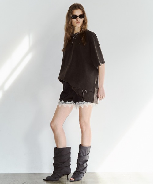 JOSE MOON（ジョゼムーン）の「GATHERED OPEN TOE BOOTS/ギャザーオープントゥブーツ（ブーツ・レディース・ブラック・37/39/35）」の21枚目の写真