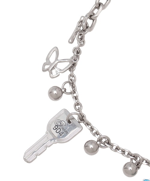 X-girl（エックスガール）の「SENTIMENTAL VALUE CHARMS BRACELET（ブレスレット・レディース・シルバー・ONE SIZE）」の4枚目の写真