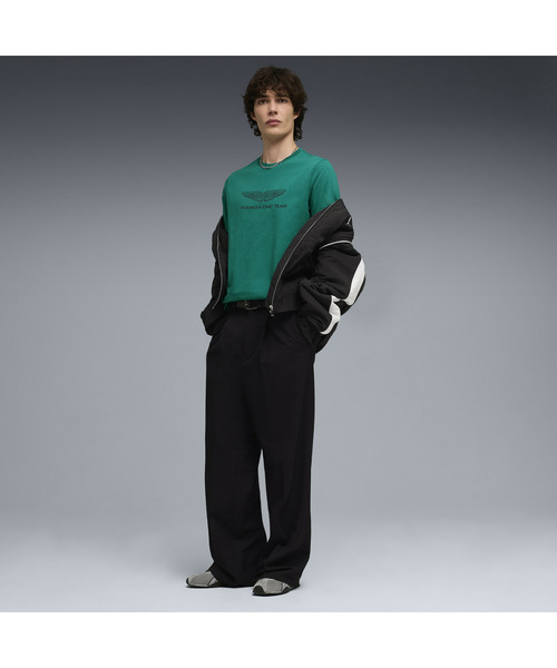 PUMA(プーマ)の「PUMA プーマ メンズ PUMA x アストン マーティン アラムコ F1 チーム エッセン(Tシャツ/カットソー・メンズ・ライトグリーン/ブラック・LARGE/SMALL/MEDIUM/X-SMALL/X-LARGE)」の4枚目の写真
