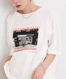 フォトプリントカラーロゴ半袖Ｔシャツ
