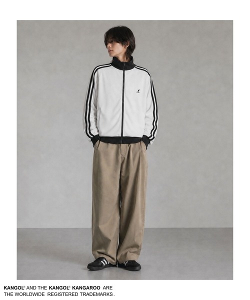 KANGOL(カンゴール)の「【KANGOL/カンゴール】トラックジャケット(ブルゾン・メンズ・アイボリー/ブラック・M/L/XL)」の13枚目の写真