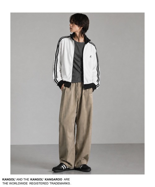 KANGOL(カンゴール)の「【KANGOL/カンゴール】トラックジャケット(ブルゾン・メンズ・アイボリー/ブラック・M/L/XL)」の14枚目の写真