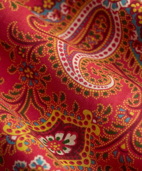 RRL（ダブル アール エル）の「スリム ペイズリー リネンコットン ウエスタン シャツ（シャツ/ブラウス・メンズ・レッド・L/S/M）」の2枚目の写真