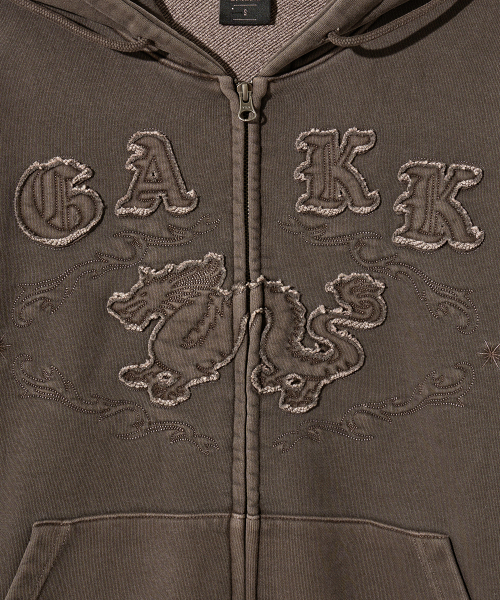 GAKKAI UNIONS(ガッカイユニオンズ)の「ファーストピグメント フードジップアップ ブラウン(パーカー・メンズ・その他・SMALL/MEDIUM/LARGE)」の5枚目の写真