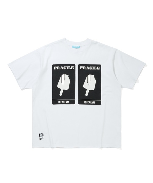 ICECREAM(アイスクリーム)の「COTTON T-SHIRT FRAGILE(Tシャツ/カットソー・メンズ・ブラック/ホワイト系その他・MEDIUM/LARGE/X-LARGE/SMALL)」の1枚目の写真