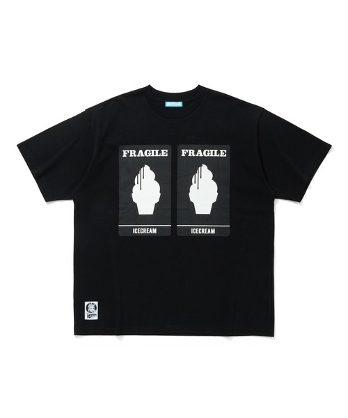 ICECREAM(アイスクリーム)の「COTTON T-SHIRT FRAGILE(Tシャツ/カットソー・メンズ・ブラック/ホワイト系その他・MEDIUM/LARGE/X-LARGE/SMALL)」の2枚目の写真