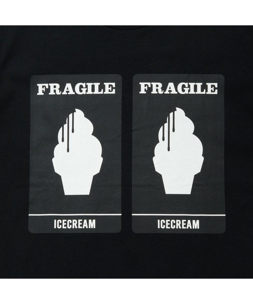 ICECREAM(アイスクリーム)の「COTTON T-SHIRT FRAGILE(Tシャツ/カットソー・メンズ・ブラック/ホワイト系その他・MEDIUM/LARGE/X-LARGE/SMALL)」の6枚目の写真