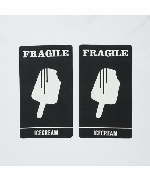 ICECREAM(アイスクリーム)の「COTTON T-SHIRT FRAGILE(Tシャツ/カットソー・メンズ・ブラック/ホワイト系その他・MEDIUM/LARGE/X-LARGE/SMALL)」の7枚目の写真