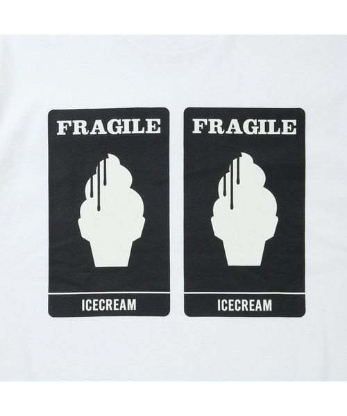 ICECREAM(アイスクリーム)の「COTTON T-SHIRT FRAGILE(Tシャツ/カットソー・メンズ・ブラック/ホワイト系その他・MEDIUM/LARGE/X-LARGE/SMALL)」の16枚目の写真