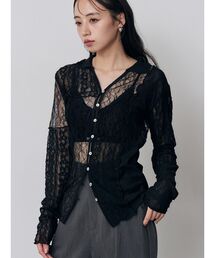MURUA | 【WEB限定】レースパッチワークカーデトップス(カーディガン/ボレロ)