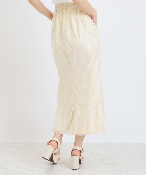 ASTORIA ODIER（アストリアオディール）の「ラメレースマーメイドスカート（スカート・レディース・ミント/ブルー/アイボリー・MEDIUM）」の11枚目の写真