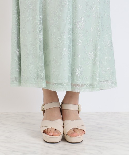 ASTORIA ODIER（アストリアオディール）の「ラメレースマーメイドスカート（スカート・レディース・ミント/ブルー/アイボリー・MEDIUM）」の22枚目の写真