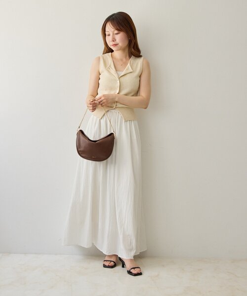 gemeil(ジェムイル)の「2WAYハーフムーンチェーンバッグ(PT-362)(ショルダーバッグ・レディース・ブラック/ダークブラウン/キャメル・FREE)」の12枚目の写真
