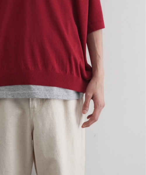 crepuscule（クレプスキュール）の「【EXCLUSIVE】crepuscule S/s polo（ポロシャツ・メンズ・ブラック/サックスブルー/ブルー/ワインレッド・2/1）」の7枚目の写真