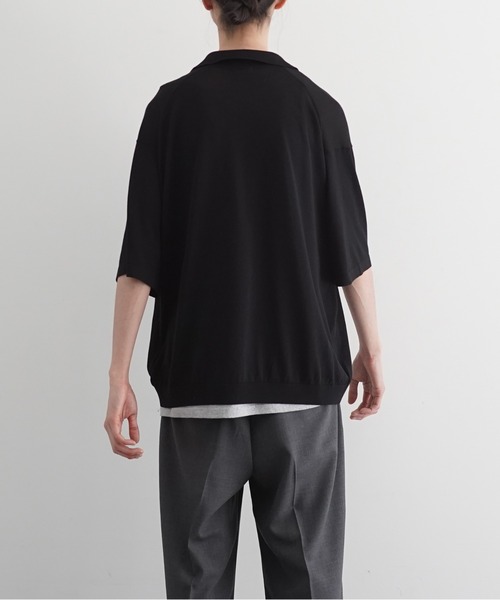 crepuscule（クレプスキュール）の「【EXCLUSIVE】crepuscule S/s polo（ポロシャツ・メンズ・ブラック/サックスブルー/ブルー/ワインレッド・2/1）」の15枚目の写真