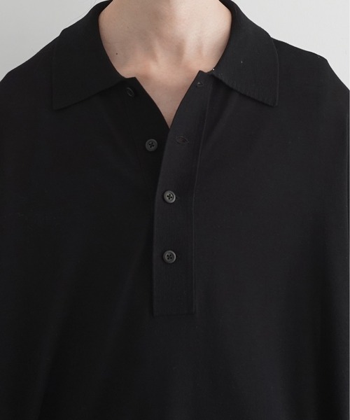 crepuscule（クレプスキュール）の「【EXCLUSIVE】crepuscule S/s polo（ポロシャツ・メンズ・ブラック/サックスブルー/ブルー/ワインレッド・2/1）」の16枚目の写真