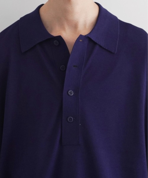 crepuscule（クレプスキュール）の「【EXCLUSIVE】crepuscule S/s polo（ポロシャツ・メンズ・ブラック/サックスブルー/ブルー/ワインレッド・2/1）」の20枚目の写真