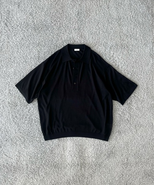 crepuscule（クレプスキュール）の「【EXCLUSIVE】crepuscule S/s polo（ポロシャツ・メンズ・ブラック/サックスブルー/ブルー/ワインレッド・2/1）」の18枚目の写真