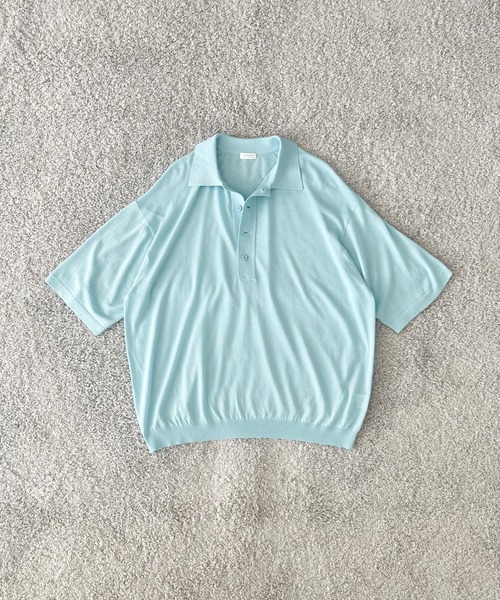 crepuscule（クレプスキュール）の「【EXCLUSIVE】crepuscule S/s polo（ポロシャツ・メンズ・ブラック/サックスブルー/ブルー/ワインレッド・2/1）」の14枚目の写真