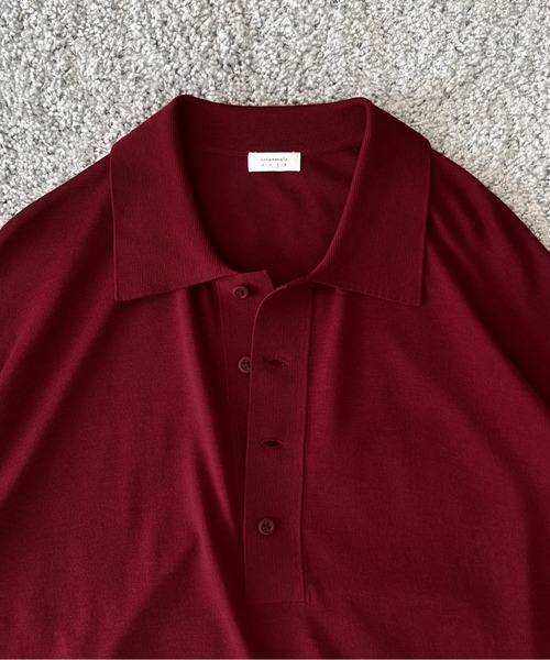 crepuscule（クレプスキュール）の「【EXCLUSIVE】crepuscule S/s polo（ポロシャツ・メンズ・ブラック/サックスブルー/ブルー/ワインレッド・2/1）」の8枚目の写真