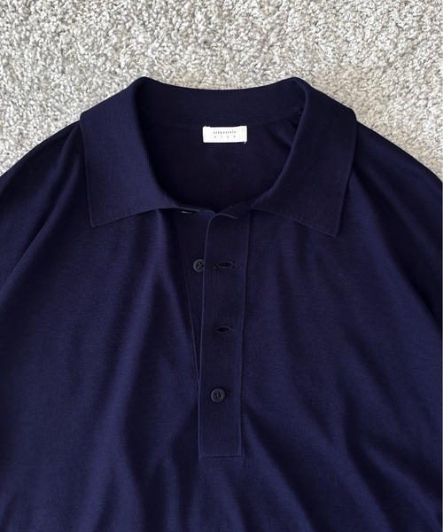crepuscule（クレプスキュール）の「【EXCLUSIVE】crepuscule S/s polo（ポロシャツ・メンズ・ブラック/サックスブルー/ブルー/ワインレッド・2/1）」の22枚目の写真