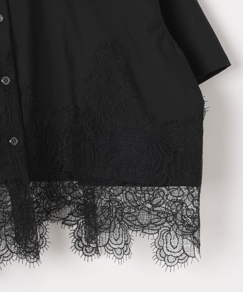 PAGEBOY（ページボーイ）の「レースドッキングショートシャツ（シャツ/ブラウス・レディース・ブラック/ブルー/オフホワイト・FREE）」の17枚目の写真