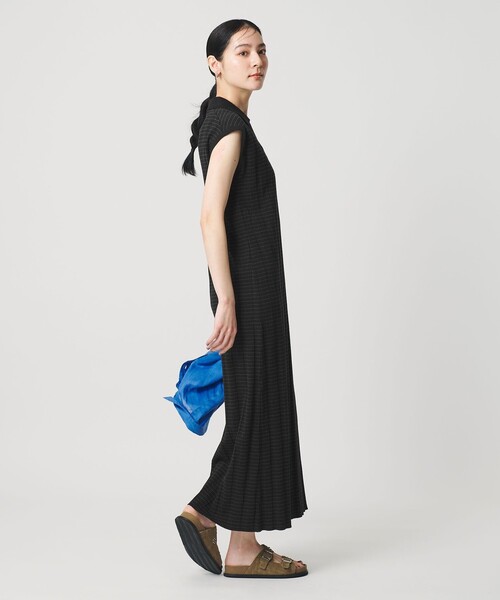 BEAUTY&YOUTH UNITED ARROWS(ビューティーアンドユースユナイテッドアローズ)の「ボーダー スキッパー マキシワンピース(ワンピース・レディース・ライトブルー/ブラック・M/S)」の8枚目の写真
