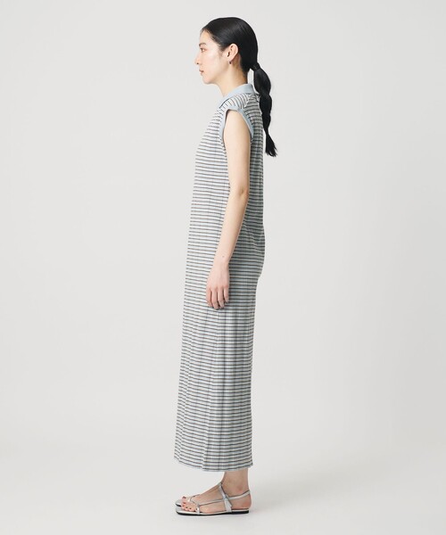 BEAUTY&YOUTH UNITED ARROWS(ビューティーアンドユースユナイテッドアローズ)の「ボーダー スキッパー マキシワンピース(ワンピース・レディース・ライトブルー/ブラック・M/S)」の10枚目の写真