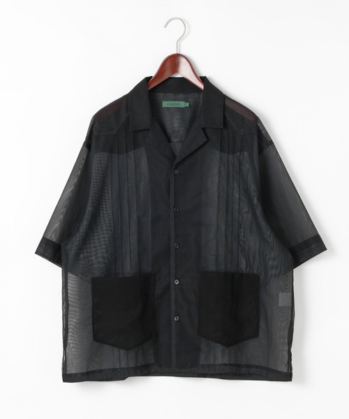 niko and...(ニコアンド)の「【ANDSEWN (アンドソーン)】綿麻キューバシャツ(シャツ/ブラウス・メンズ・ブルー/ピンク/ブラック・LARGE/MEDIUM)」の5枚目の写真