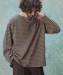 THEOREM（セオレム）の「mlt5658- High Tech Border LS Tee ボーダーロンT(TRM-6669)（Tシャツ/カットソー）」