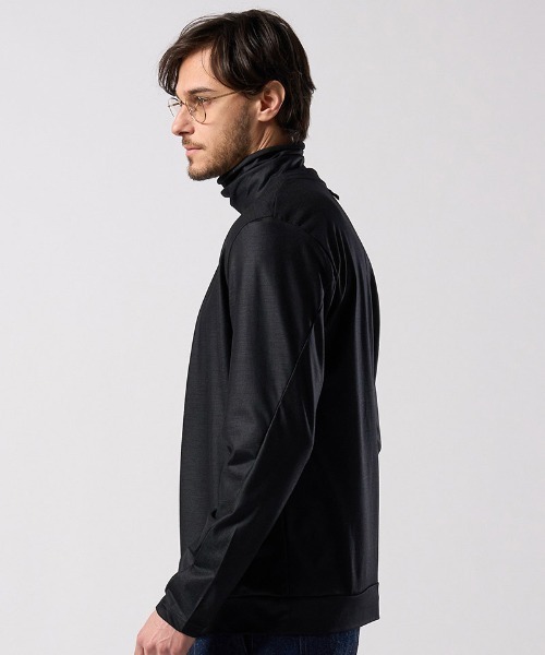 wjk（ダヴルジェイケイ）の「mcg3812- ex.comfy wool middle cardigan Vネックカーディガン(6893 wn08j)（カーディガン/ボレロ・メンズ・グレー系その他/ブラック・S/M/L/XL）」の9枚目の写真