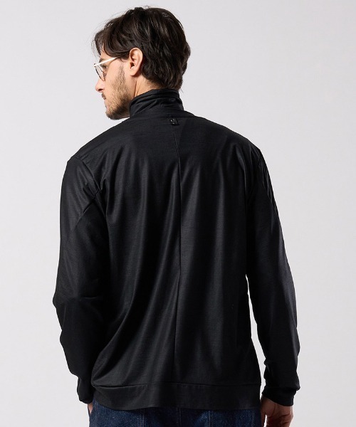 wjk（ダヴルジェイケイ）の「mcg3812- ex.comfy wool middle cardigan Vネックカーディガン(6893 wn08j)（カーディガン/ボレロ・メンズ・グレー系その他/ブラック・S/M/L/XL）」の10枚目の写真