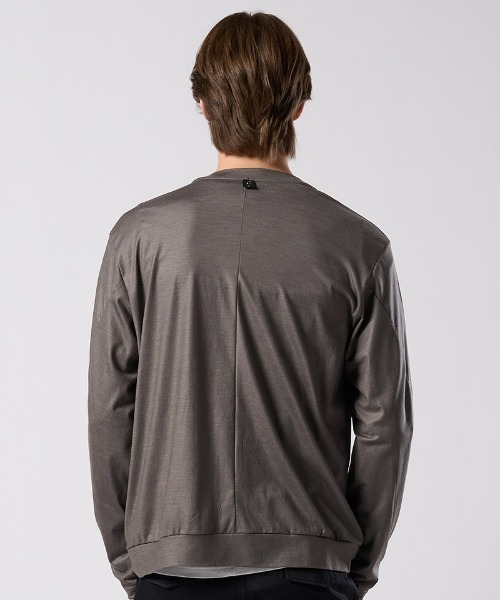 wjk（ダヴルジェイケイ）の「mcg3812- ex.comfy wool middle cardigan Vネックカーディガン(6893 wn08j)（カーディガン/ボレロ・メンズ・グレー系その他/ブラック・S/M/L/XL）」の17枚目の写真