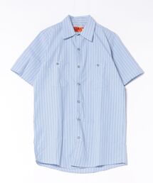 RED KAP(レッドキャップ) ストライプワークシャツ 半袖シャツ