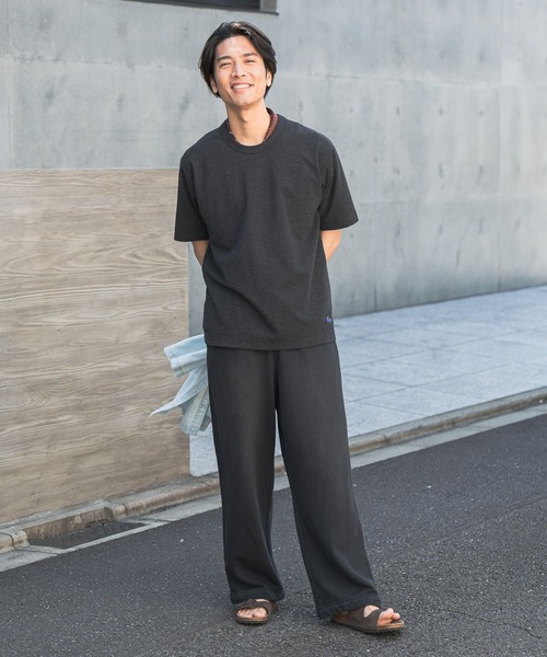 BAYFLOW(ベイフロー)の「【ストレッチ・シワ軽減】タックフライスTEE(Tシャツ/カットソー・メンズ・グレー/チャコール/ナチュラル/オフホワイト・SMALL/MEDIUM/LARGE)」の6枚目の写真