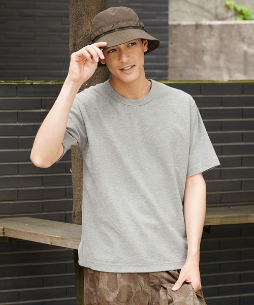 BAYFLOW(ベイフロー)の「【ストレッチ・シワ軽減】タックフライスTEE(Tシャツ/カットソー・メンズ・グレー/チャコール/ナチュラル/オフホワイト・SMALL/MEDIUM/LARGE)」の22枚目の写真